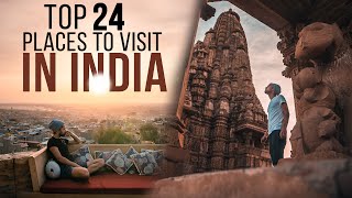 Top 24 Coolest Places to Visit in India  India Travel Guide [upl. by Ayerhs]