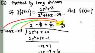 Inverse ztransform by long division [upl. by Ahasuerus755]