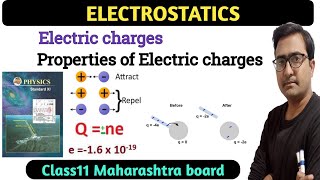 Class 11 Electrostatics Maharashtra state board Electric charges Quantization of charge [upl. by Lorrie]