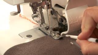 Serger Sewing How to Sew a 2 Thread Flatlock [upl. by Aryt]