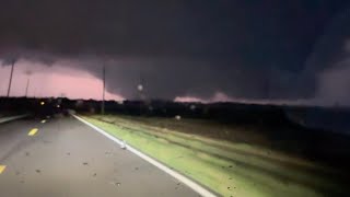 Large Tornado North of Princeton Kentucky 5262024 [upl. by Erdna]