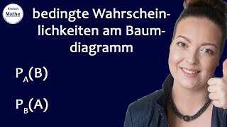 bedingte Wahrscheinlichkeiten am Baumdiagramm  Satz von Bayes 👨‍🎓 by einfach mathe [upl. by Enar]