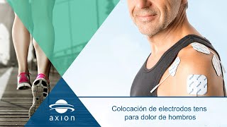 Colocación electrodos TENS para dolor de hombros  Electroestimulación TENS para terapia del dolor [upl. by Uzia302]