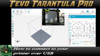 Tevo Tarantula Pro  How To connect to pc via USB [upl. by Sherr]