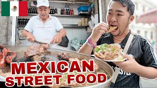 STREET FOOD TACOS AND TRADITIONAL CLEANSING OF AZTEC IN MEXICO 🇲🇽 [upl. by Poyssick]