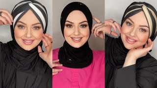 Şal Bone Nasıl Bağlanır Hızlı ve Kolay Şal Bağlama Modelleri  Easy Turban Hijab Tutorial [upl. by Lorak85]