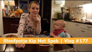 Stoofpotje Kip Met Spek  Bellinga Vlog 177 [upl. by Bernadine]