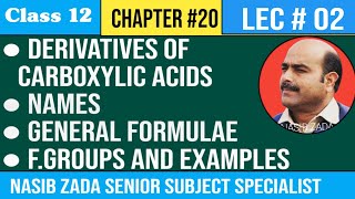 Carboxylic acids derivatives  General formulae  Functional Groups  Examples NASIBZADASSS [upl. by Maziar178]