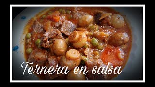 Ternera en salsa  guiso de Ternera  Estofado [upl. by Niwroc]