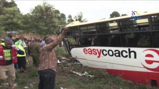 Sachangwan accident Collision between matatu and bus kills 8 people [upl. by Rois255]