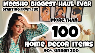 Meesho 100 Home Decor Items😱  घर को सजाएं Budget मे 100 HOME DECOR ITEMS  Chepest  Affordable [upl. by Yemrots227]