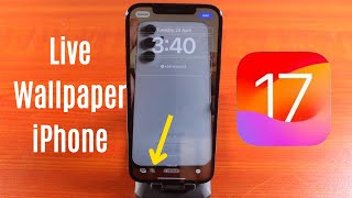 How to Set Live Wallpaper on iPhone iOS17 [upl. by Lenoel500]