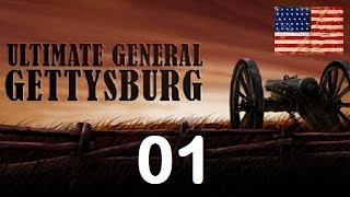 Ultimate General Gettysburg  Union Lets Play  01 Day 1 Morning [upl. by Lizzie]