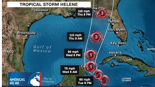 Américas No Ar  240924  Condados da Flórida em alerta para a chegada do furacão Helene [upl. by Aid468]