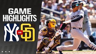 Yankees vs Padres Game Highlights 52624  MLB Highlights [upl. by Nevur103]