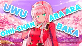 Zero Two  Uwu Ara Ara OniiChan Baka  Tik Tok trend [upl. by Lleder984]