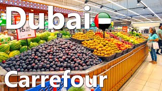 Prices in Dubai Hypermarket Carrefour Full Review 4K🇦🇪 [upl. by Michiko]