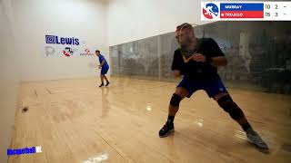 Racquetball Highlights Murrays Roadmap Vs Trujillo Q4 Lweis Drug Proam 2024 [upl. by Letniuq]