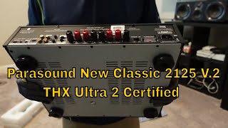 Parasound 2125 V 2 THX Ultra 2 Amplifier 150 Watts  Unboxing  Home Theater Audio [upl. by Ruprecht]