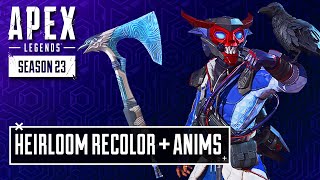 NEW Bloodhound Heirloom RECOLOR and ANIMATIONS in Apex Legends Season 23 [upl. by Oaks]