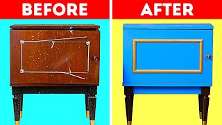 OLD FURNITURE RESTORATION GUIDE  Easy Ways to Reuse Old Stuff by 5Minute DECOR [upl. by Sager]