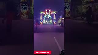 Aja aja tam tama tama song 🥰  Light gate decoration 👯 [upl. by Anertac]