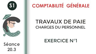 Les travaux de paie Exercice corrigé N°1 Comptabilitégénérale1 [upl. by Selia567]