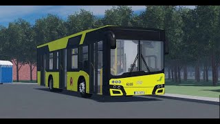 Przejazd autobusem Solaris Urbino 12 IV Linia 168  Fikcyjny Śląsk  Roblox [upl. by Coffee]