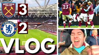 WEST HAM 32 CHELSEA MATCHDAY VLOG  MASUAKU FLUKE COMPLETES STUNNING COMEBACK [upl. by Mallen]