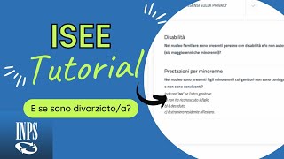 ISEE 2024 TUTORIAL GENITORI NON CONIUGATI E NON CONVIVENTI isee2024 inps tutorial [upl. by Norrahc42]