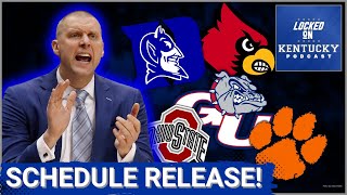 Kentucky basketballs NonConference Schedule REACTION  Kentucky Wildcats Podcast [upl. by Frankel]