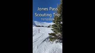 Scouting Jones Pass CO for the start of the 2425 ski season Map and metrics at end [upl. by Manfred]