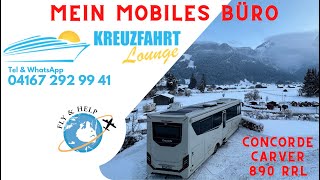 Mein mobiles Büro Concorde Carver 890 RRL  das beste Wohnmobil für Arbeiten und Reisen [upl. by Fotina]