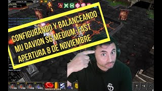 💥BALANCE  CONFIGURACION MU DAVION  Préndete al PVP Apertura 8 de Noviembre💥 [upl. by Htebi144]