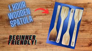 Easy Pallet Wood Project Make Your Own Wooden Spatula [upl. by Ettevahs]