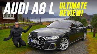 The ultimate Audi A8 driving REVIEW 2022 A8 L 40 V8 Facelift  better than SClass and 7Series [upl. by Arand]