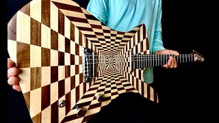 Optical Illusion Guitar Build 3D Wood [upl. by Liz]