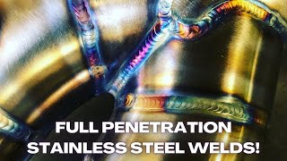 How To Tig Weld Stainless Weld Tube Full Penetration Welds [upl. by Richer]