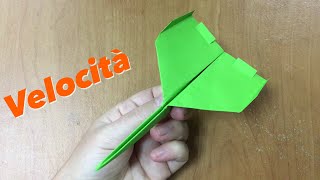 AEROPLANO DI CARTA  COME FARE UN ORIGAMI AEREO ISTRUZIONE [upl. by Harper872]