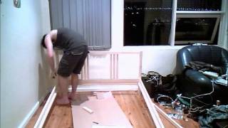 Putting together the Ikea FJELLSE double bed frame [upl. by Anirda]