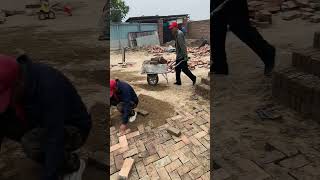 Brick floor laying process goodtools smartwork [upl. by Arocet610]