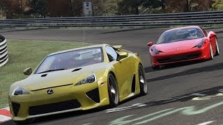 Lexus LFA vs Ferrari 458 Italia  Nürburgring  Assetto Corsa [upl. by Ondrej]