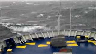 A Wild Ride on MS Oscar Wilde through Force 10 StormThis was filmed from deck 7 [upl. by Adnirolc]