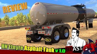 ATS  trailer mod quotHN Etnyre Asphalt Tankquot v10  review [upl. by Niknar]