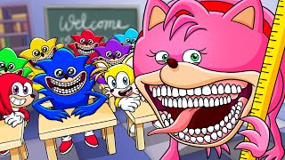 SHIN SONIC TAPES  SHIN AMY TAPES at SCHOOL  The Sonic Tapes  Cartoon Animation [upl. by Nivrek]