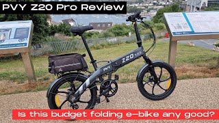 PVY Z20 Pro Review New folding ebike available in the UK [upl. by Wing]