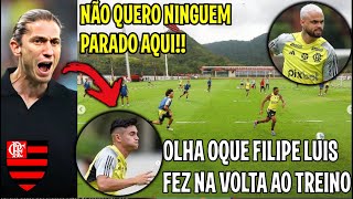 IMPRESSIONANTE OLHA OQUE FILIPE LUIS FEZ NA VOLTA AOS TREINO DO FLAMENGO quotFOCO TOTAL NO FLUMINENSEquot [upl. by Mazlack]