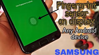 How install Fingerprint Sensor on Mobile Display Any Samsung Android device HINDI [upl. by Nnovahs]