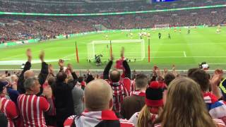 Southampton fans at Wembley  Gabbiadini goal [upl. by Thier]