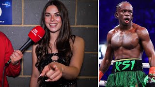 “KSI WILL CRUSH HIM” LAUREN ALEXIS REACTS TO KSI 2 VS 1 FIGHT… [upl. by Neltiak153]